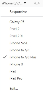 chọn thiết bị muốn kiểm tra