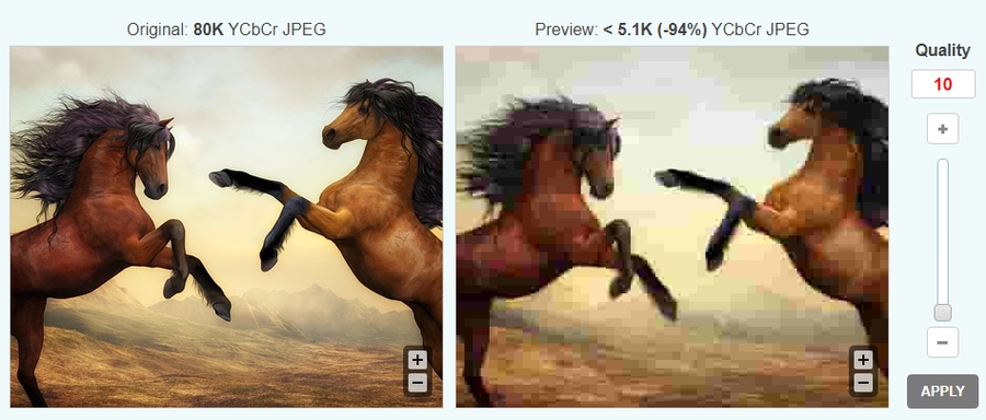 chuyển ảnh chất lượng thấp